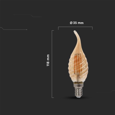 Żarówka V-TAC SKU217116 VT-1947 2200K 4W 350lm