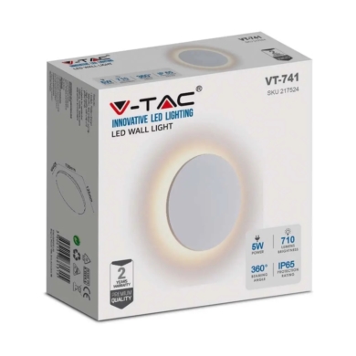 Oprawa V-TAC SKU217524 VT-741 3000K 5W 710lm