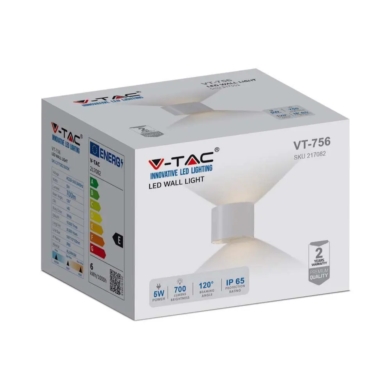 Oprawa V-TAC SKU217082 VT-756-W 3000K 5W 700lm