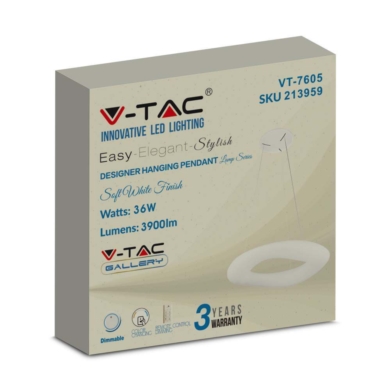 Oprawa V-TAC SKU213959 VT-7605-N 2700K-6400K 38W 3