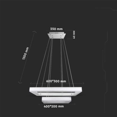 Oprawa V-TAC SKU213986 VT-101-2D 3000K 113W 6300lm