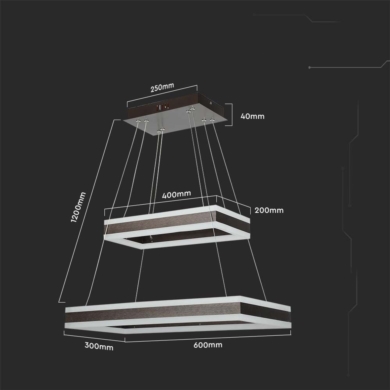 Oprawa V-TAC SKU213988 VT-101-2D-C-N 3000K 113W 63