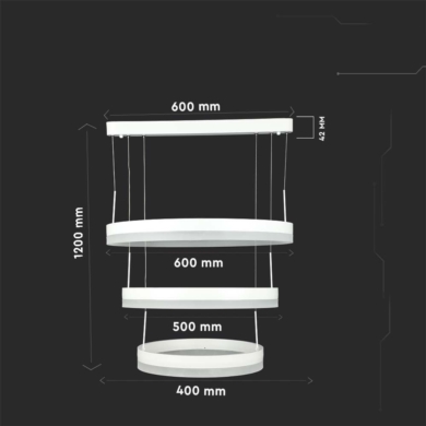 Oprawa V-TAC SKU213989 VT-82-3-W-N 3000K 86W 4550l