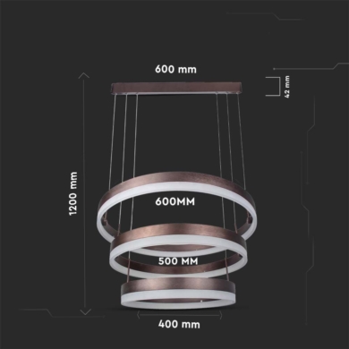Oprawa V-TAC SKU213991 VT-82-3D 3000K 86W 4550lm