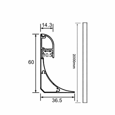 Profil V-TAC SKU23180 VT-8208