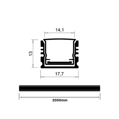 Profil V-TAC SKU24104 VT-71005
