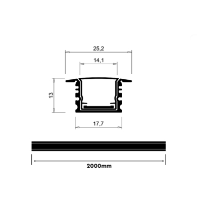 Profil V-TAC SKU24105 VT-71006