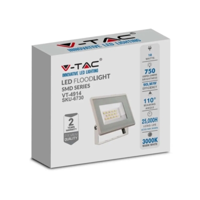 Naświetlacz V-TAC SKU6731 VT-4914-W 4000K 10W 750l