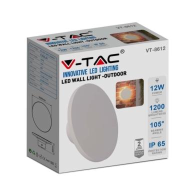 Oprawa V-TAC SKU6785 VT-8612W-RD 3000K 12W 1200lm