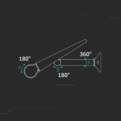 Projektor V-TAC SKU6844 VT-11108 3000K 8W 950lm