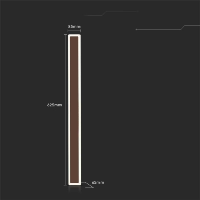 Oprawa V-TAC SKU6828 VT-11117-C 3000K 17W 2160lm