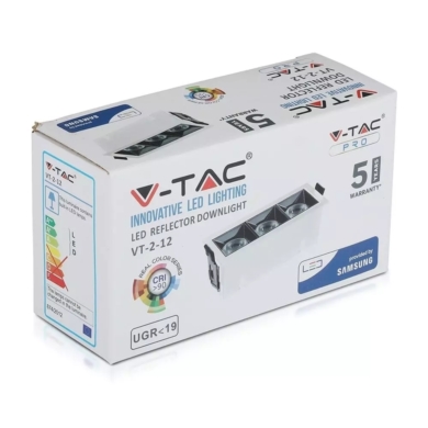 Oprawa V-TAC SKU973 VT-2-12 5700K 12W 960lm