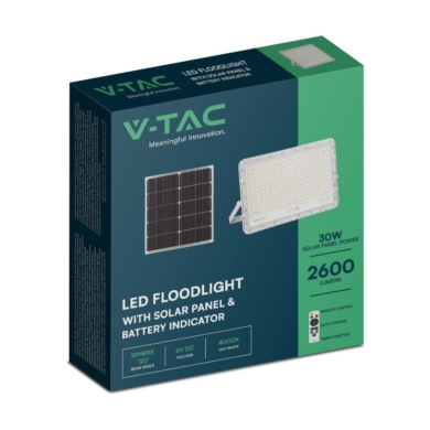 Naświetlacz V-TAC SKU7847 VT-240W-W 6400K 30W 2600