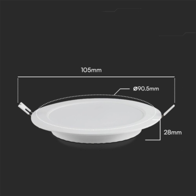 Panel V-TAC SKU78551 VT-61003RD-S 3000K 3W 330lm