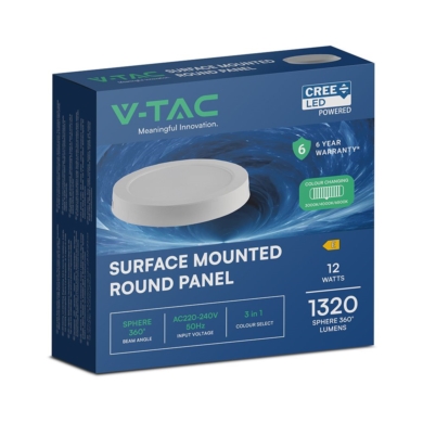 Panel V-TAC SKU78736 VT-60012CCT 3000K-4000K-6500K
