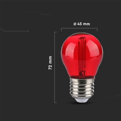 Żarówka V-TAC SKU217413 VT-2132 Kolor Czerwony 2W