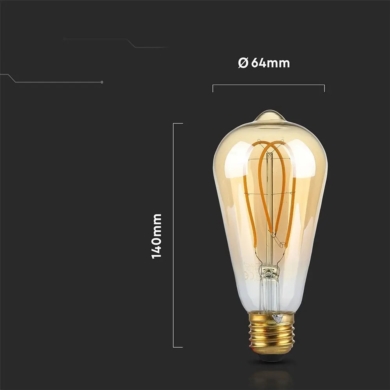 Żarówka V-TAC SKU217220 VT-2066-N 1800K 4,8W 300lm