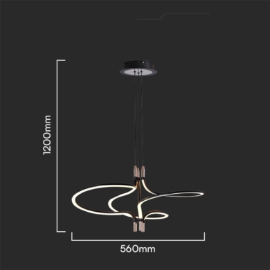 Oprawa V-TAC SKU23370 VT-7980 3000K 30W 3350lm