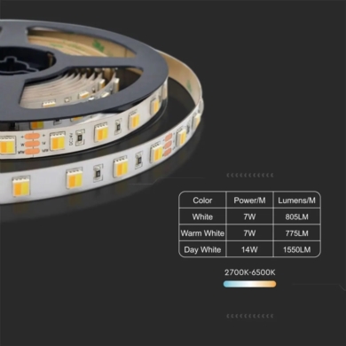 Taśma V-TAC SKU2897 VT-2835 120 3000K-6500K 14W 15