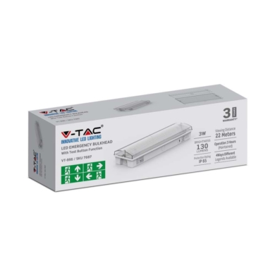 Oprawa V-TAC SKU7687 VT-996 6400K 3W 130lm