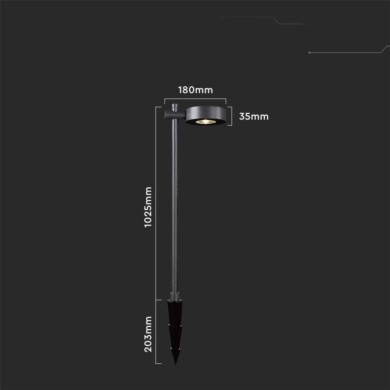 Oprawa V-TAC SKU6838 VT-11107-B 3000K 6W 520lm