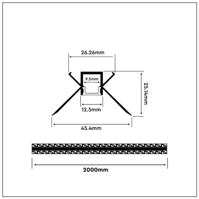 Profil V-TAC SKU3362 VT-8104