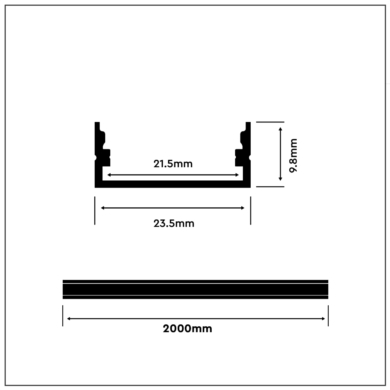 Profil V-TAC SKU3367 VT-8108-W