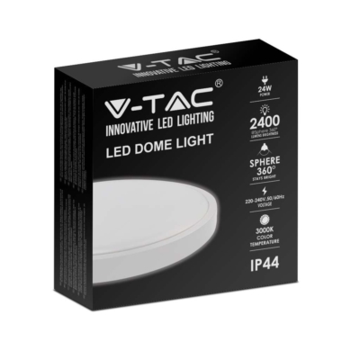 Oprawa V-TAC SKU7620 VT-8624W-RD 6500K 24W 2400lm