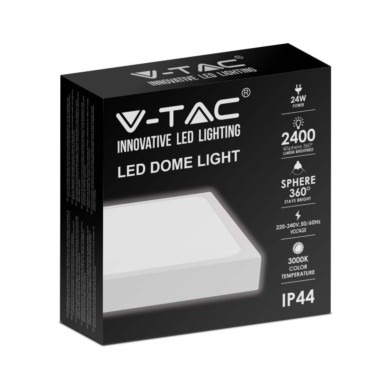 Oprawa V-TAC SKU7629 VT-8624W-SQ 6500K 24W 2400lm