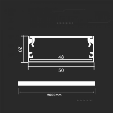Profil V-TAC SKU23178 VT-8206