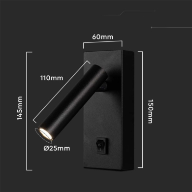 Oprawa V-TAC SKU10287 VT-402 4000K 2W 150lm