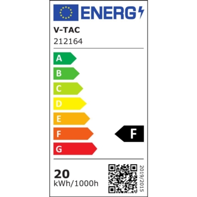 Taśma V-TAC SKU212164 VT-2835 240-IP20 3000K 20W 2