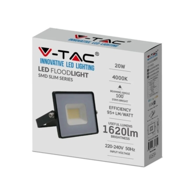Naświetlacz V-TAC SKU215948 VT-4021 6500K 20W 1620