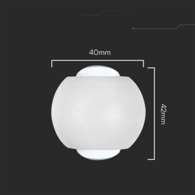 Oprawa V-TAC SKU10585 VT-2502 3000K 2W 200lm