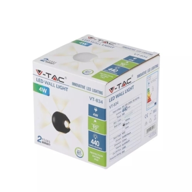 Kinkiet V-TAC SKU8554 VT-834 4000K 4W 440lm