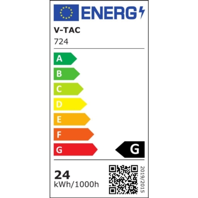 Panel V-TAC SKU724 VT-624RD 3000K 24W 2000lm