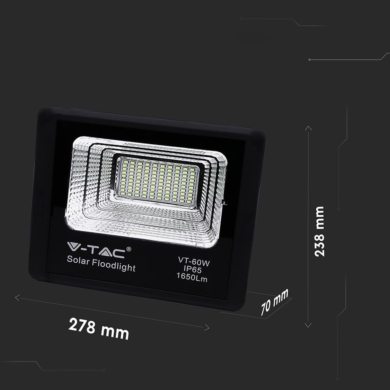 Naświetlacz V-TAC SKU94010 VT-60W 6000K 20W 1650lm