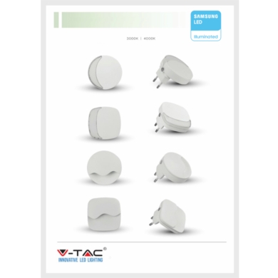 Lampka V-TAC SKU507 VT-84-SQ 3000K 0,4W 10lm