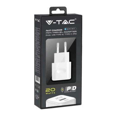 Ładowarka V-TAC SKU6678 VT-5320-W 20W