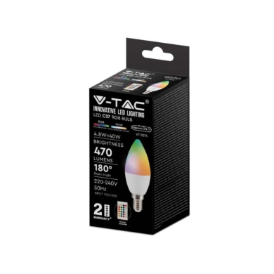 Żarówka V-TAC SKU2926 VT-2214-N-1 RGB+3000K 4,8W 3