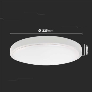 Oprawa V-TAC SKU7659 VT-8618S-W-RD 3000K 18W 1800l