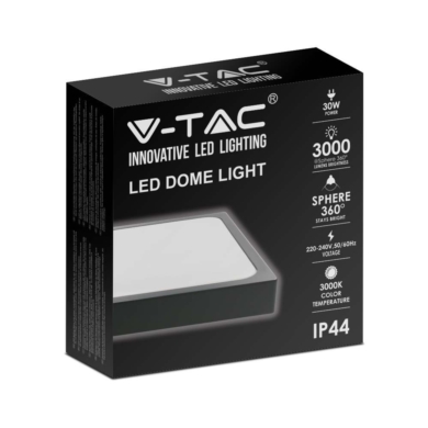 Oprawa V-TAC SKU7650 VT-8630B-SQ 6500K 30W 3000lm
