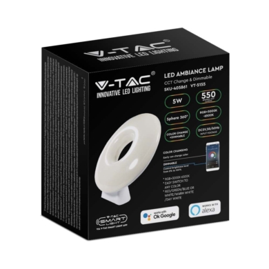 Oprawa V-TAC SKU405861 VT-5155 RGB+CCT 5W 550lm