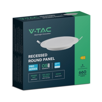 Panel V-TAC SKU78591 VT-61006RD-S 4000K 6W 660lm