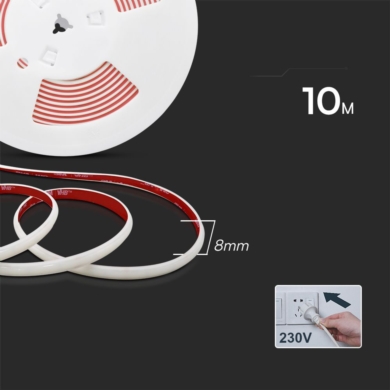 Taśma V-TAC SKU23718 VT-2025 286-10M 3000K 12,5W 1