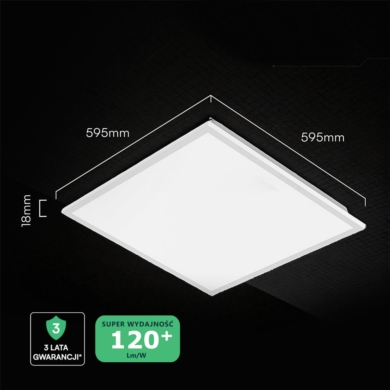 Panel V-TAC SKU24141 VT-61041 4000K 40W 4800lm