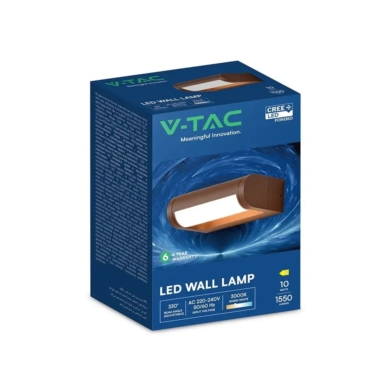 Kinkiet V-TAC SKU243446 VT-120012-C 3000K 10W 1550