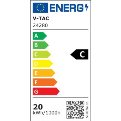 Panel V-TAC SKU24280 VT-61020 4000K 20W 3600lm
