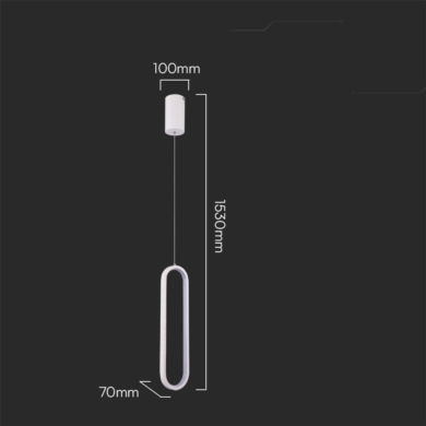 Oprawa V-TAC SKU10074 VT-7829 3000K 13W 1500lm
