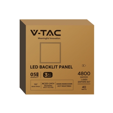 Panel V-TAC SKU24324 VT-61042CCT 3000K-4000K-6500K